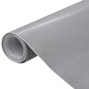 Vidaxl 2 St Autofolie 4D 100x150 cm + 50x150 cm colorato in argento