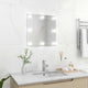 Espejo de pared Vidaxl con lámparas LED vidrio cuadrado