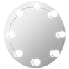 Specchio da parete Vidaxl con lampade a LED attorno al vetro