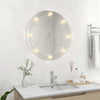 Specchio da parete Vidaxl con lampade a LED attorno al vetro