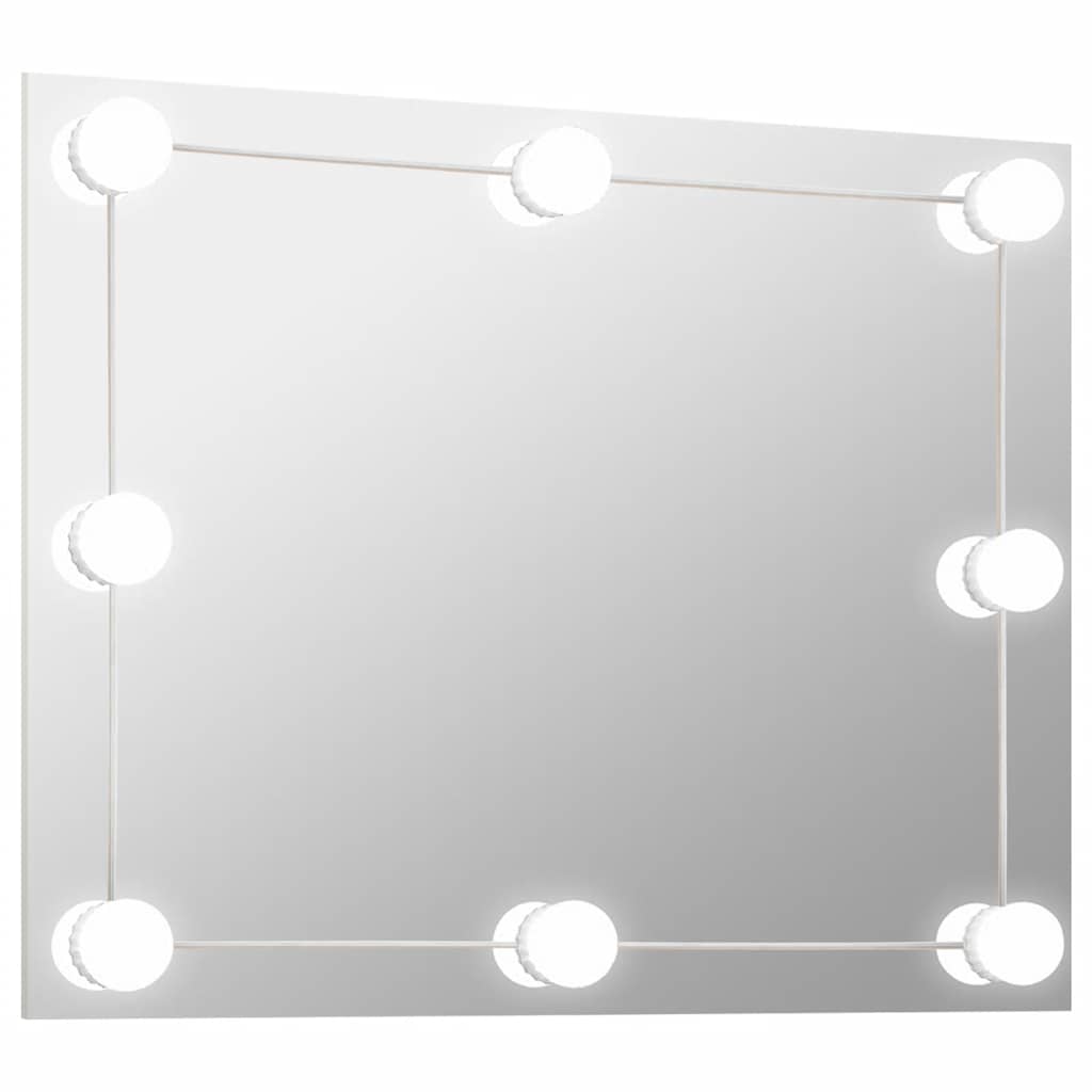 Specchio da parete Vidaxl senza tela lampade a LEDS RECTANGOLA