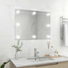 Espejo de pared Vidaxl sin lámparas LED de marco vidrio rectangular