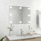 Espejo de pared Vidaxl sin lámparas LED de marco vidrio rectangular