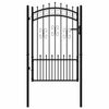 Porta Vidaxl con pali punti 103x200 cm in polvere in acciaio rivestito