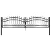 Porta Vidaxl con pile Punti 305x120 cm in polvere in acciaio rivestito