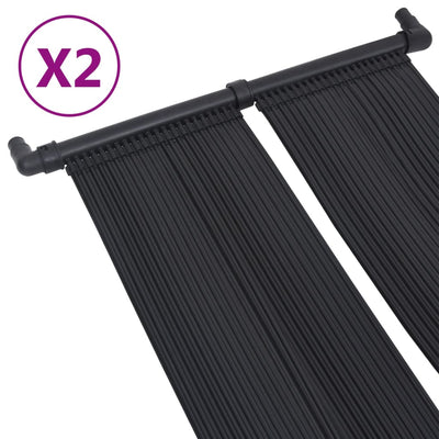 VidaXL paneles solares calefactores para piscina 2uds 80x310 cm