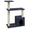 Muebles de gato de Vidaxl con postes de rascado de sisal 70 cm de gris oscuro