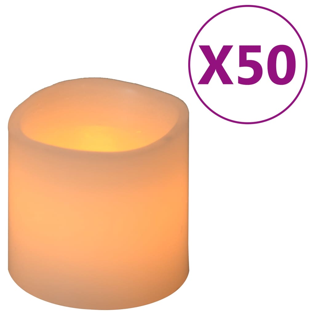 Vidaxl Velas 50 ST LED WHITE CALIENTE