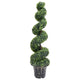 Vidaxl Plant artificiale con pentola a spirale 117 cm verde