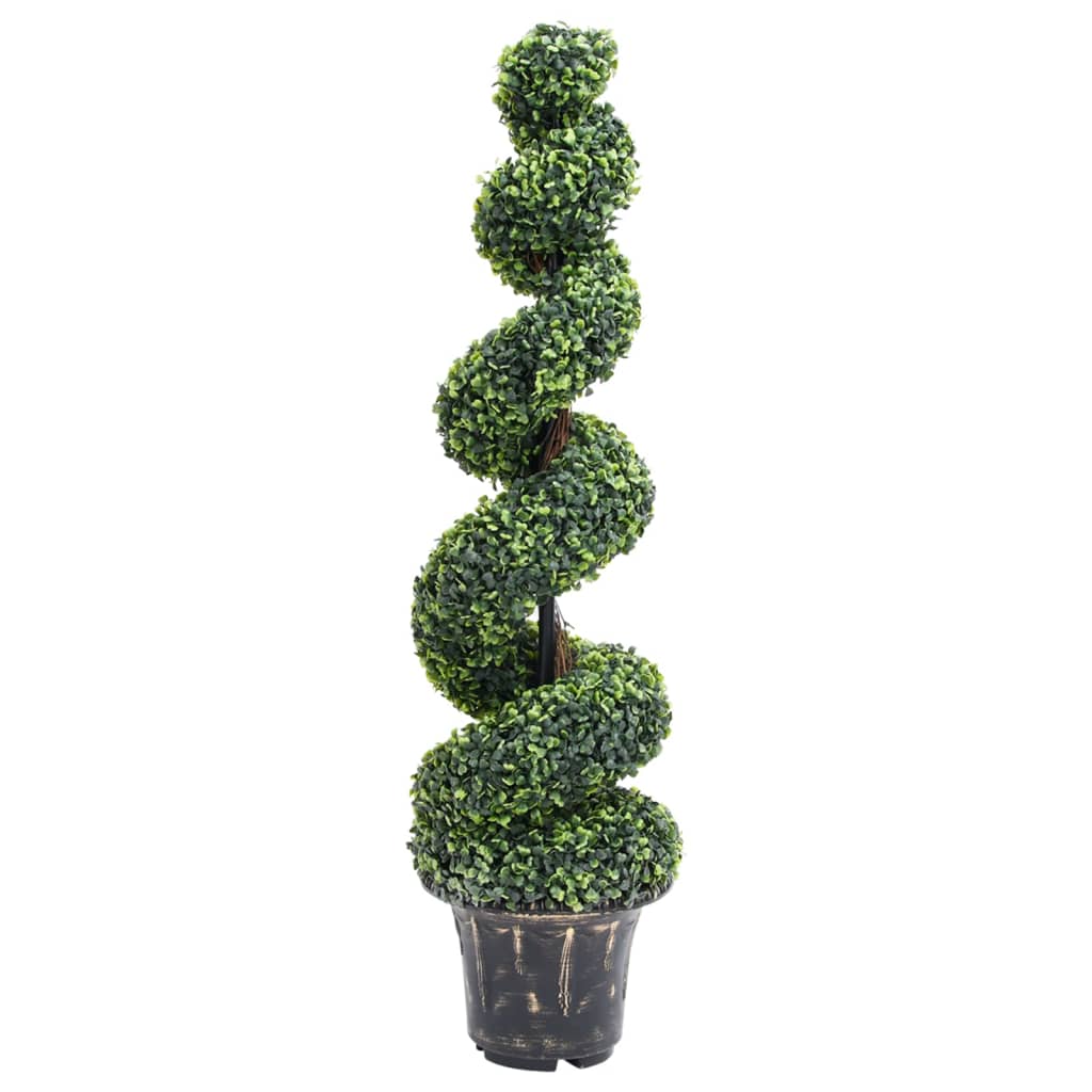 Vidaxl Plant artificiale con pentola a spirale 117 cm verde