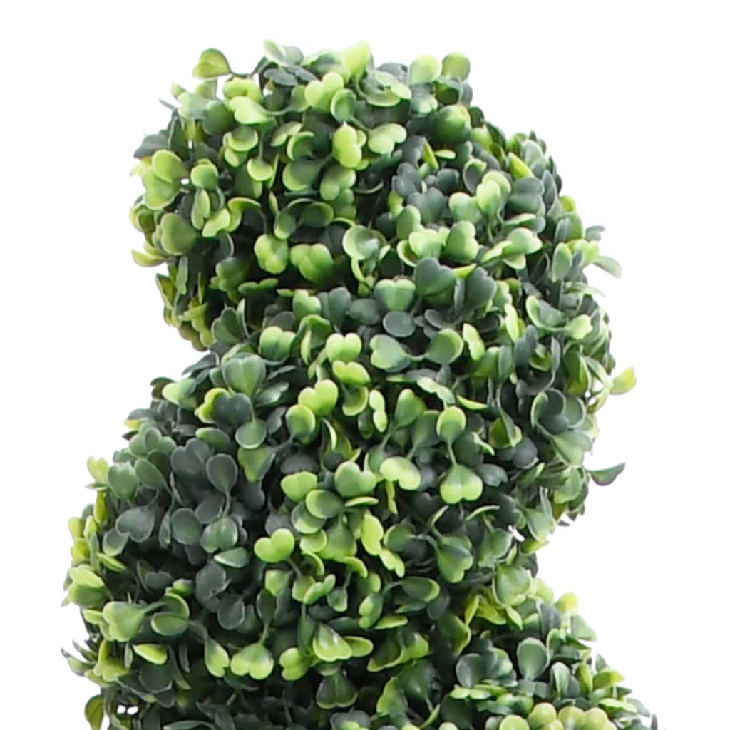 Vidaxx pianta artificiale con vaso in bosso a spirale 59 cm verde