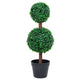 Vidaxl Plant artificiale con vaso boxer sferico Formazione 60 cm Verde