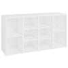 Vidaxl Shoes Bank 103x30x54.5 cm de madera procesada blanca