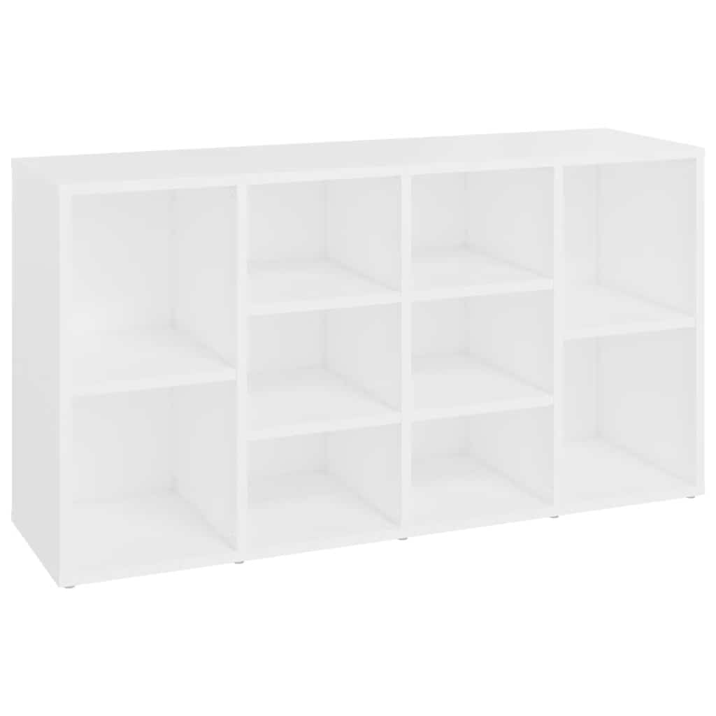 Vidaxl Shoes Bank 103x30x54.5 cm de madera procesada blanca