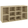 Sofá de zapatos Vidaxl 103x30x54.5 cm de madera procesada Sonoma Oak -Colorado