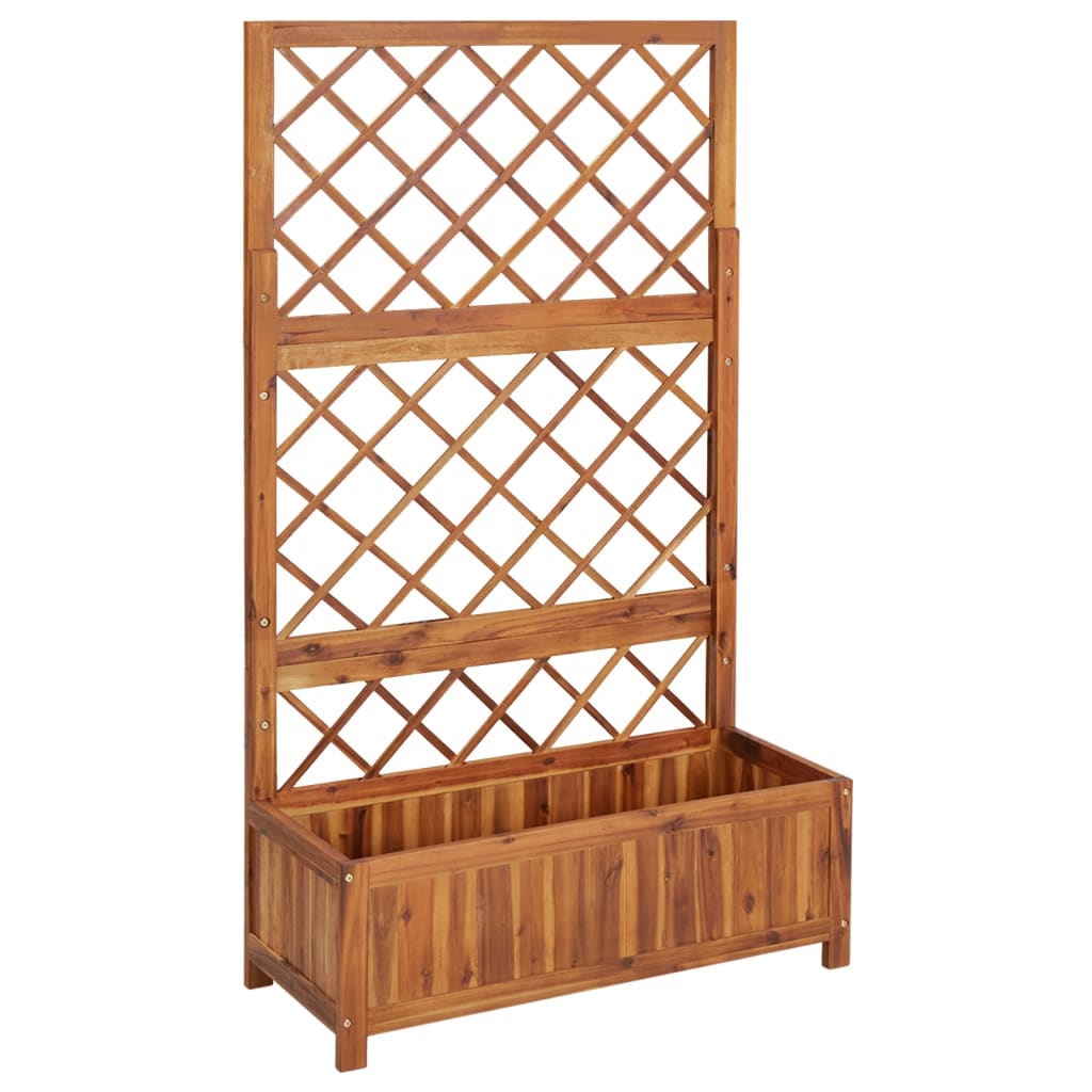 Vidaxl fioriera sollevata con legno di acacia solido 85x38x150 cm.