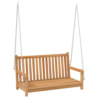 Vidaxl Swing Bank 114x60x64 cm Teak solido