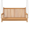 Vidaxl Swing Bank 114x60x64 cm Teak solido