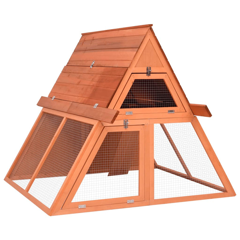 Vidaxl Rabbit Hutch 152x127x109.5 cm Pineo solido