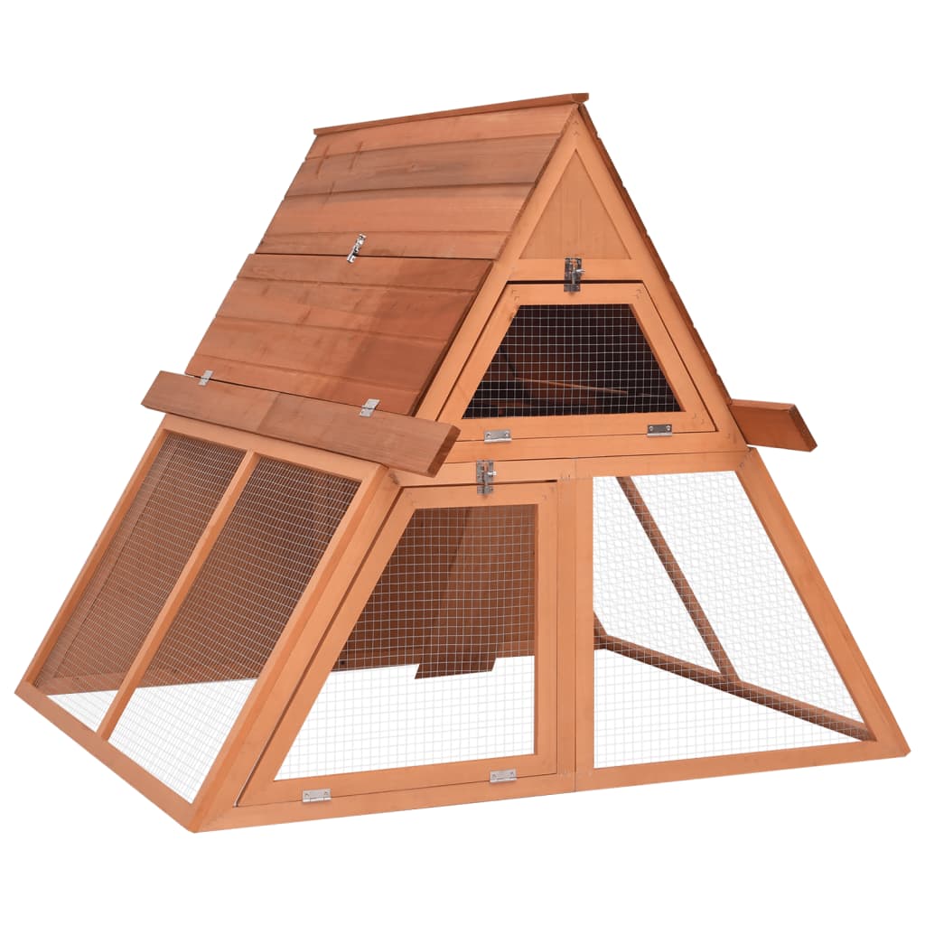 Vidaxl Rabbit Hutch 152x127x109.5 cm Pineo solido