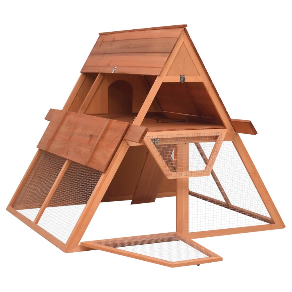 Vidaxl Rabbit Hutch 152x127x109.5 cm Pineo solido