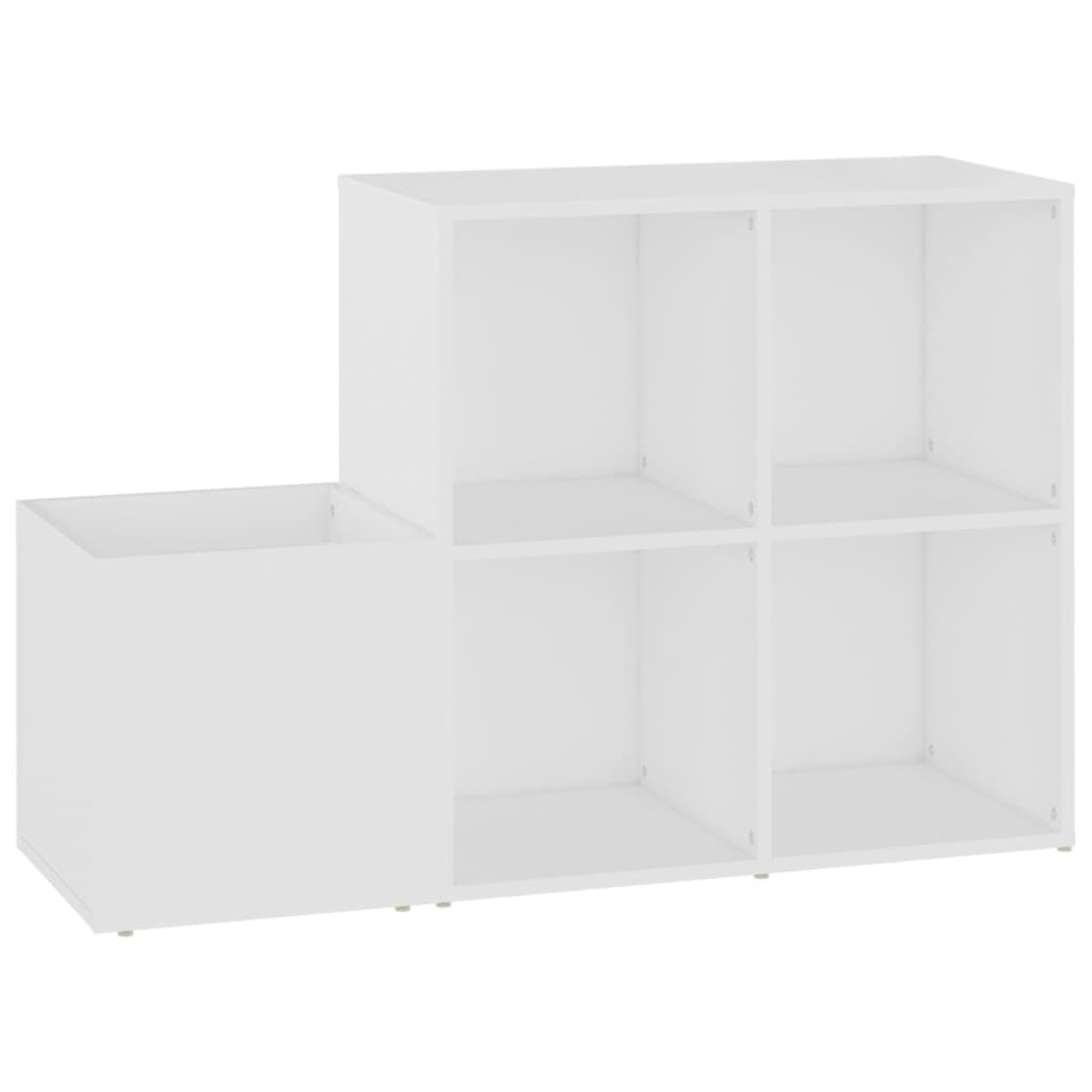Gabinete de almacenamiento de Vidaxl 105x35.5x70 cm de madera procesada blanca