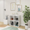 Gabinete de almacenamiento de Vidaxl 105x35.5x70 cm de madera procesada blanca