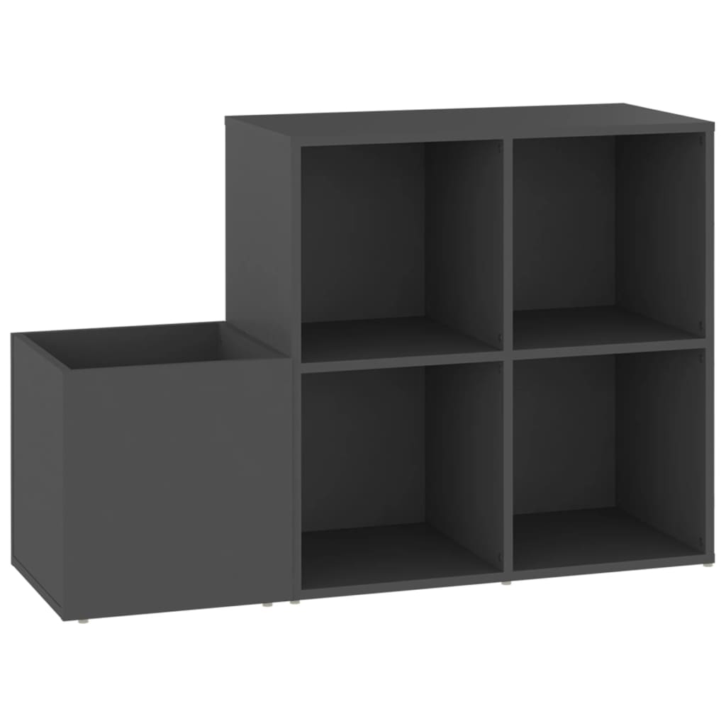 Armario de almacenamiento de Vidaxl 105x35.5x70 cm de madera procesada gris