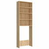 Gabinete de lavadora Vidaxl 64x24x190 cm de color blanco y soma.