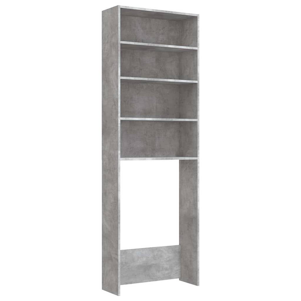 Mobile per lavatrice Vidaxx 64x24x190 cm grigio cemento
