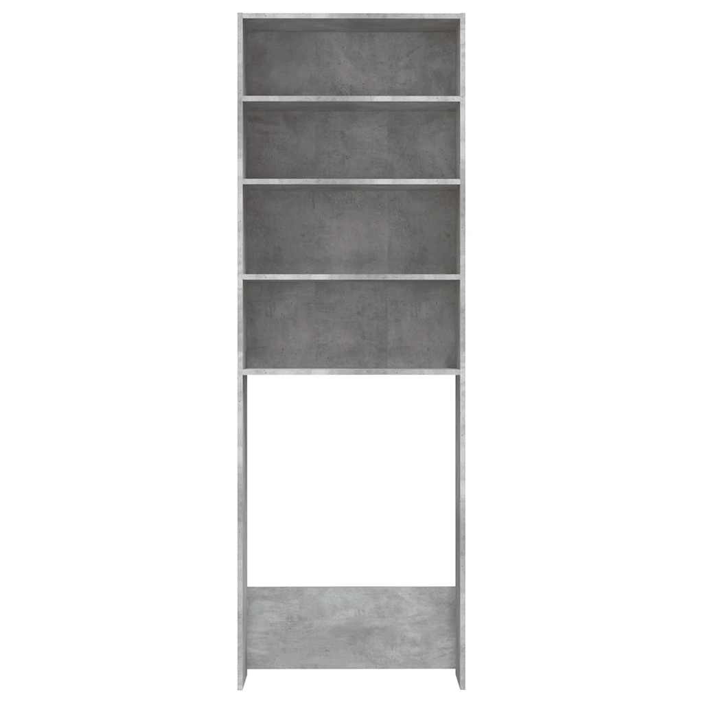Mobile per lavatrice Vidaxx 64x24x190 cm grigio cemento