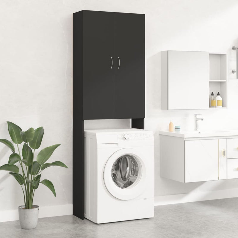 Vidaxl Washing Machine Cabinet 64x25.5x190 cm nero