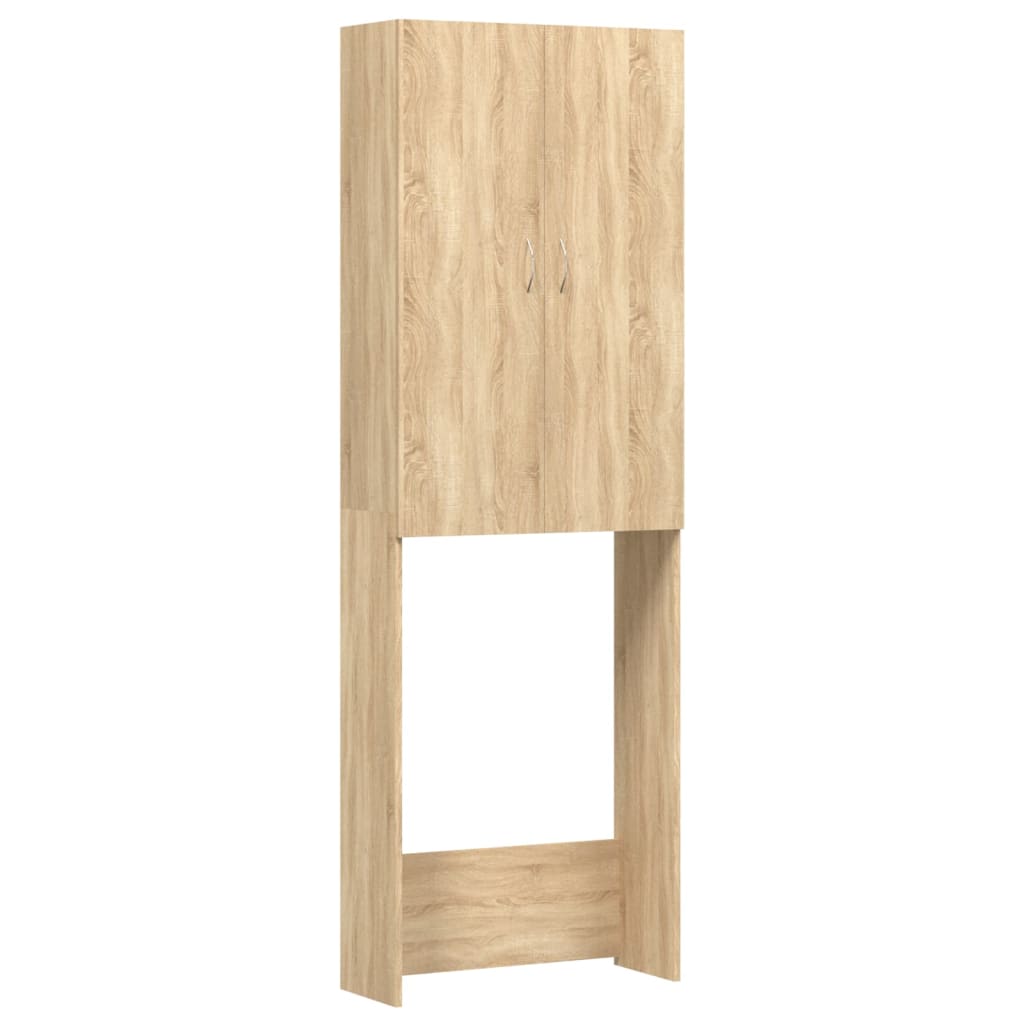 Mobile per lavatrice Vidaxx 64x25,5x190 cm color rovere sonoma