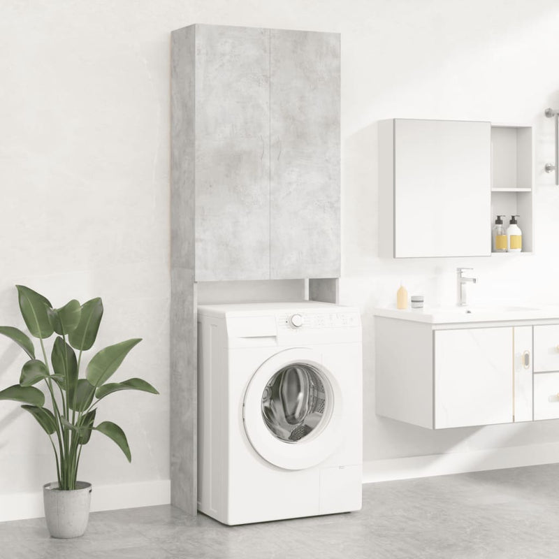 Mueble para lavadora Vidaxx 64x25,5x190 cm gris hormigón