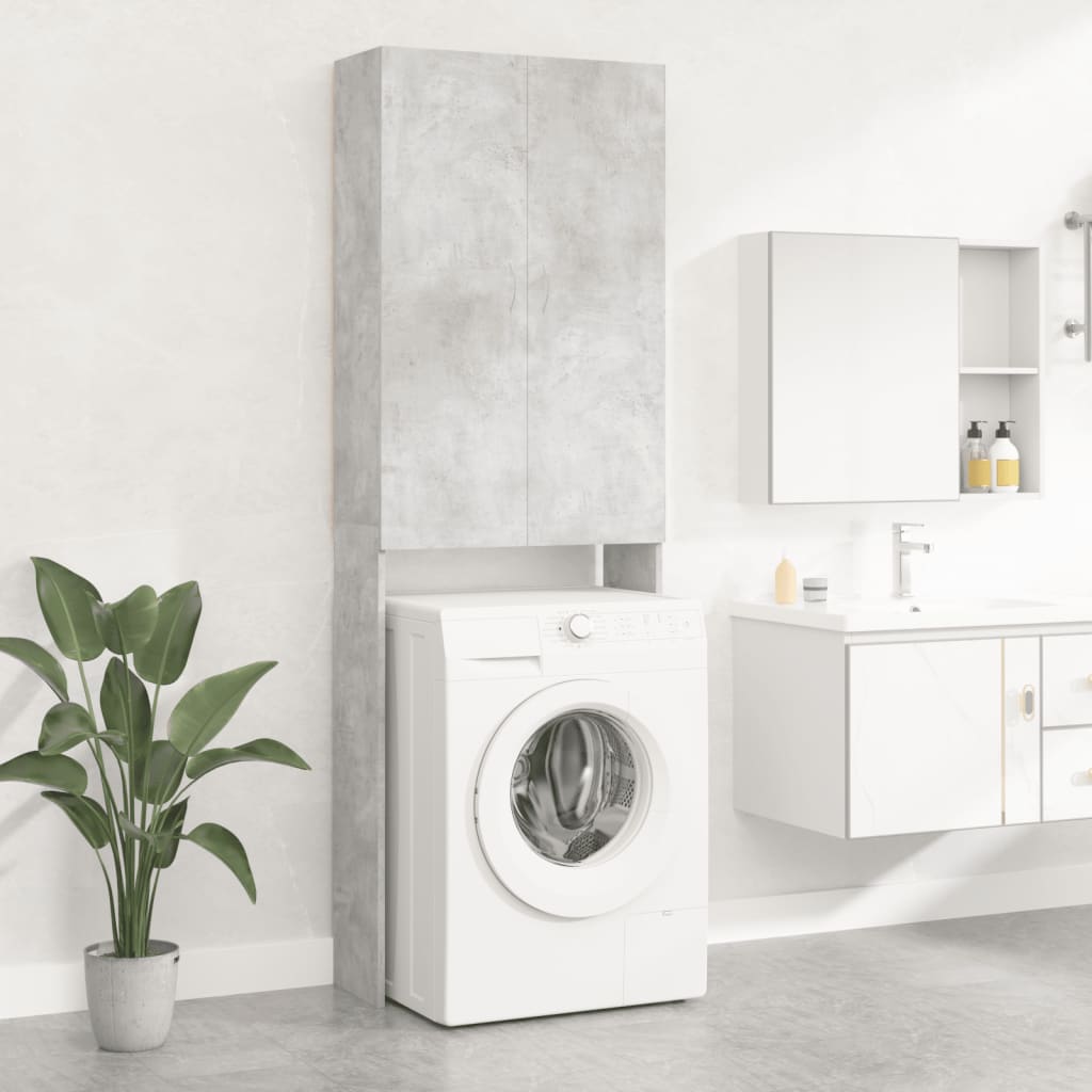 Mueble para lavadora Vidaxx 64x25,5x190 cm gris hormigón