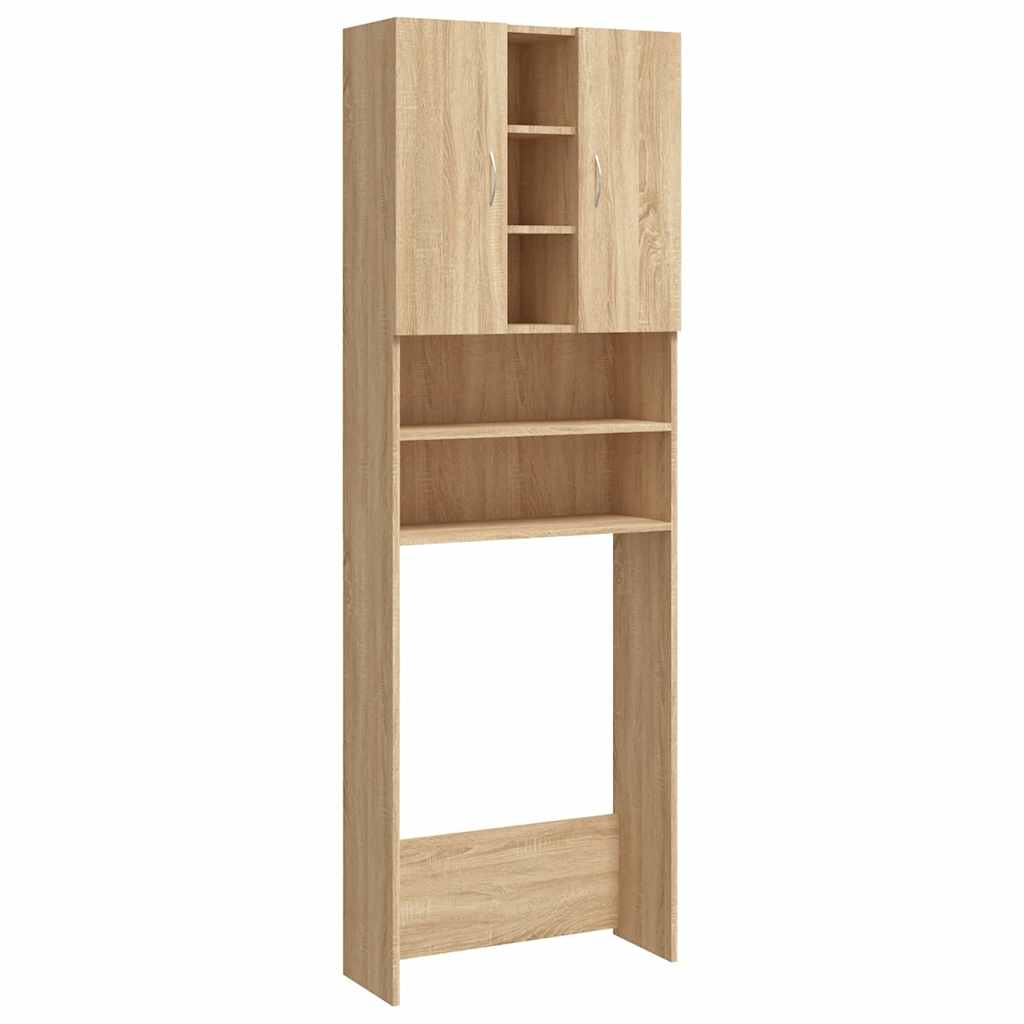 Vidaxl Washing Machine Cabinet 64x25.5x190 cm Sonoma Oak -colorato