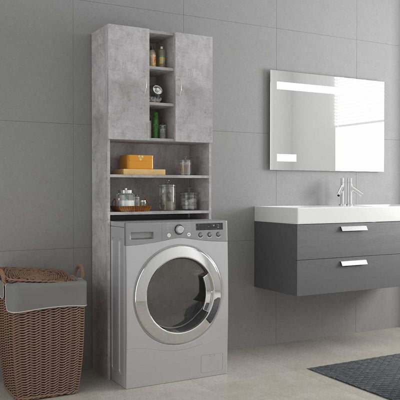 Gabinete de lavadora Vidaxl 64x25.5x190 cm Precio de concreto