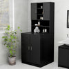 Armario de lavadora Vidaxl 70.5x25.5x90 cm negro