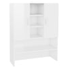 Armario de lavadora Vidaxl 70.5x25.5x90 cm de alto brillo blanco