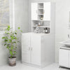 Armario de lavadora Vidaxl 70.5x25.5x90 cm de alto brillo blanco