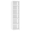 Gabinete de zapatos Vidaxl 27.5x27x102 cm de madera procesada blanca