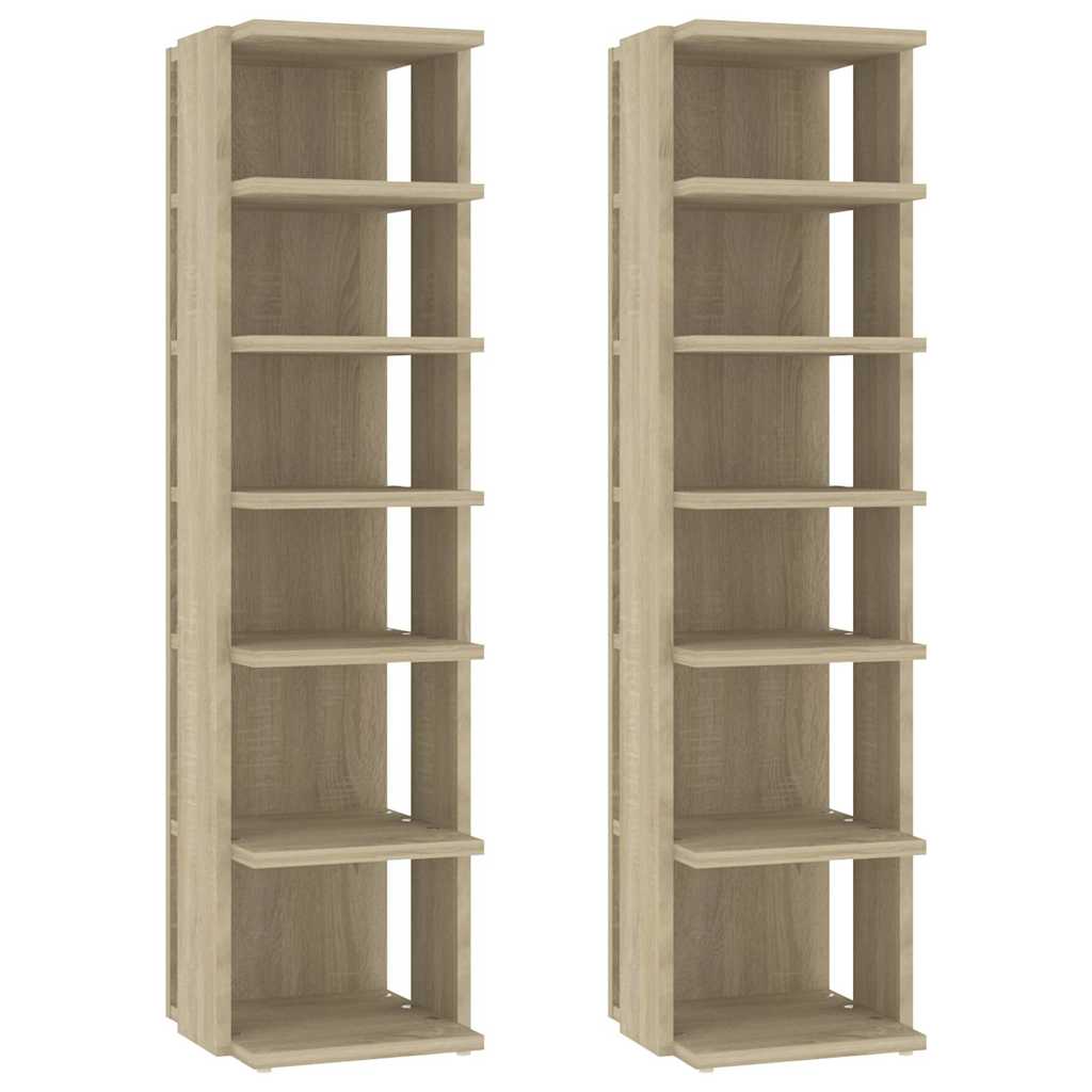 VIDAXL SCARPE MOCKETS 2 PC 27.5X27X102 CM SONOMA OAK -COLOREATO