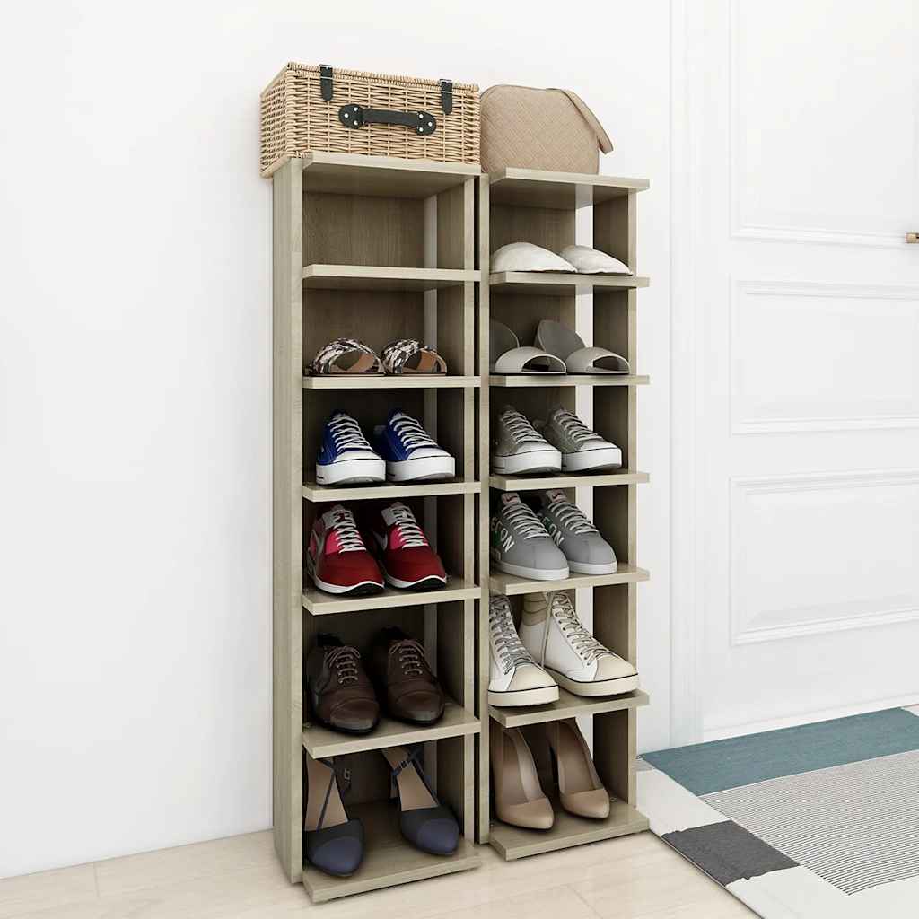 VIDAXL SCARPE MOCKETS 2 PC 27.5X27X102 CM SONOMA OAK -COLOREATO