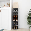 Gabinete de zapatos Vidaxl 27.5x27x102 cm Precio de concreto de madera procesada