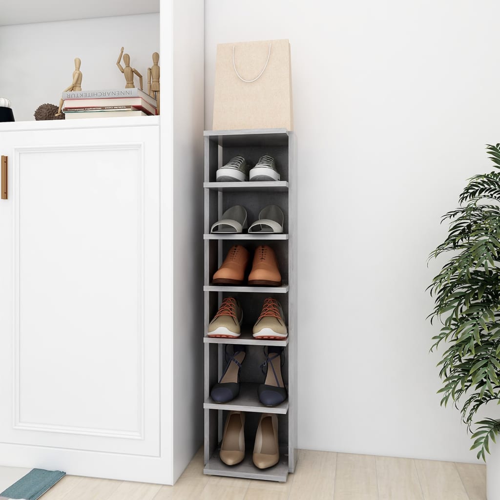 Vidaxl Cabinet di scarpe 27.5x27x102 cm Prezzo in legno elaborato