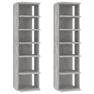 Gabinetes de zapatos Vidaxl 2 ST 27.5x27x102 CM Precio de concreto
