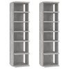 VIDAXL CABIETTI DELLA SCARPA 2 ST 27.5X27X102 CM PREZZO DI CALCETTURA