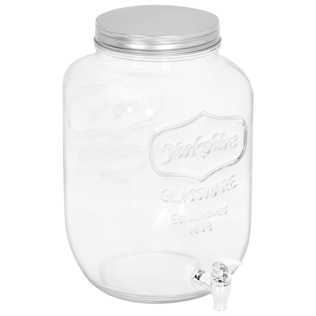 Distributori di bevande Vidaxl 2 ST 8050 ml di vetro
