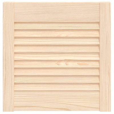 Vidaxl kastdeur met lamellen 39,5x39,4 cm massief grenenhout