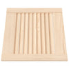 Vidaxl kastdeuren met lamellen 2 st 39,5x39,4 cm massief grenenhout